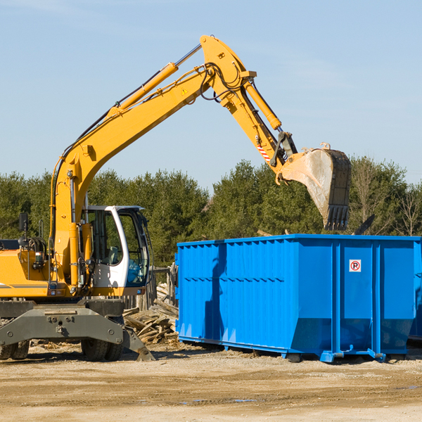 what are the rental fees for a residential dumpster in Rion